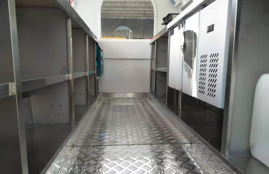 11ft fully equipped food trailer interior
